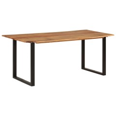 Mesa de jantar 180x90x76 cm madeira de acácia maciça