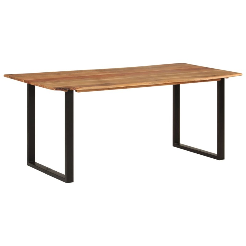 Mesa de jantar 180x90x76 cm madeira de acácia maciça-Mesas de cozinha e de sala de jantar-Home Retail