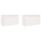 Armários de parede 2 pcs 60x30x35 cm pinho maciço branco