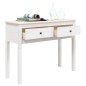 Mesa consola 100x35x75 cm pinho maciço branco