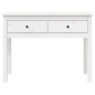 Mesa consola 100x35x75 cm pinho maciço branco