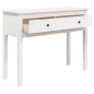 Mesa consola 100x35x75 cm pinho maciço branco