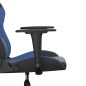 Cadeira de gaming couro artificial preto e azul