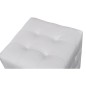 Bancos em cubo 2 pcs branco