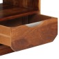 Mesa cabeceira gaveta 2 pcs madeira sheesham maciça 40x30x50 cm