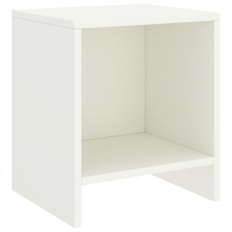 Mesa de cabeceira 35x30x40 cm madeira de pinho maciça branco-Mesas-de-cabeceira-Home Retail