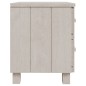 Mesa de cabeceira HAMAR 40x35x44,5 cm pinho maciço branco