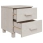 Mesa de cabeceira HAMAR 40x35x44,5 cm pinho maciço branco