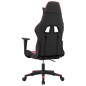 Cadeira gaming couro artificial preto e vermelho