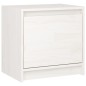 Mesas de cabeceira 2 pcs 40x30,5x40 cm pinho maciço branco