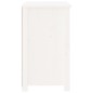 Mesas de cabeceira 2 pcs 50x35x61,5 cm pinho maciço branco