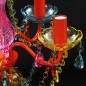 Lustre multicolor com 5 bulbos