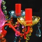 Lustre multicolor com 5 bulbos