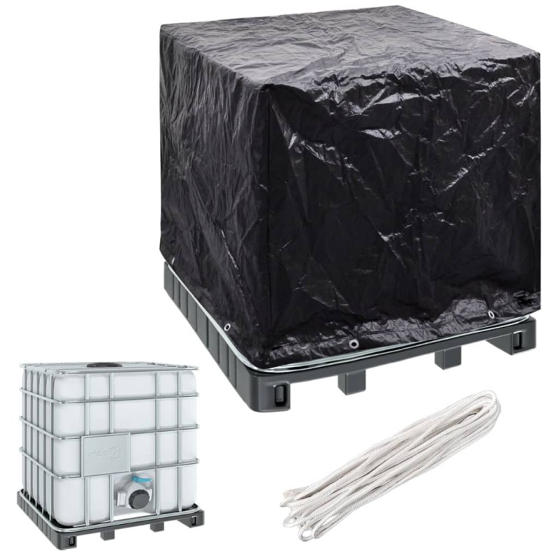 Cobertura para recipiente IBC com 8 ilhós 116x100x120 cm-Capas para móveis de jardim-Home Retail