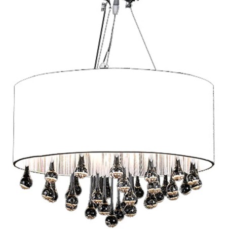 Lustre com 85 cristais branco