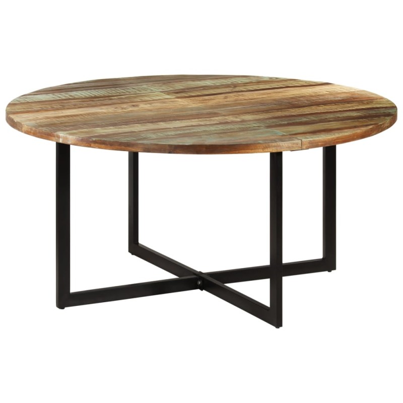 Mesa de jantar 150x75 cm madeira recuperada maciça-Mesas de cozinha e de sala de jantar-Home Retail