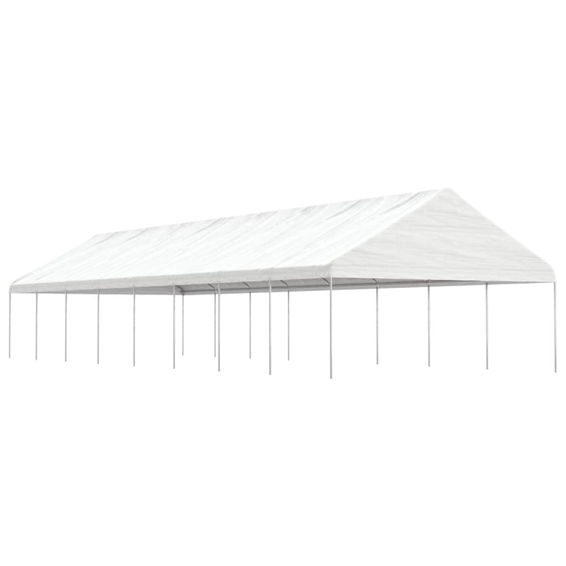 Gazebo com telhado 17,84x5,88x3,75 m polietileno branco-Toldos e gazebos-Home Retail