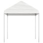 Gazebo com telhado 11,15x2,28x2,69 m polietileno branco