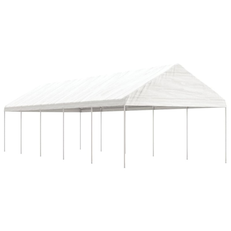 Gazebo com telhado 11,15x4,08x3,22 m polietileno branco-Toldos e gazebos-Home Retail