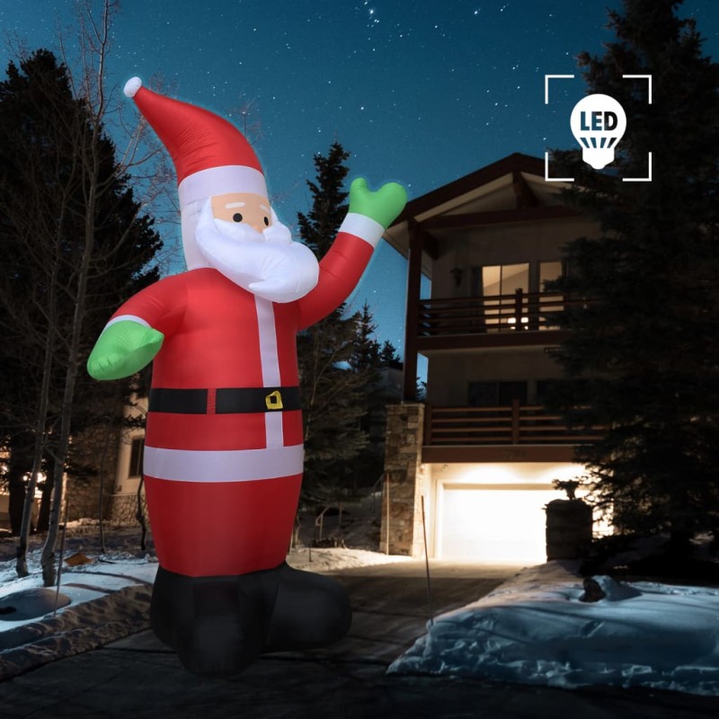 Pai Natal insuflável LED IP20 600 cm XXL-Luzes de Natal-Home Retail