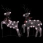 Renas de Natal 2 pcs 40 LEDs dourado