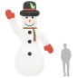 Boneco de neve insuflável com luzes LED 455 cm