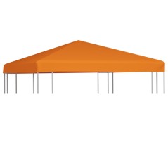 Cobertura de gazebo 310 g/m² 3x3 m laranja