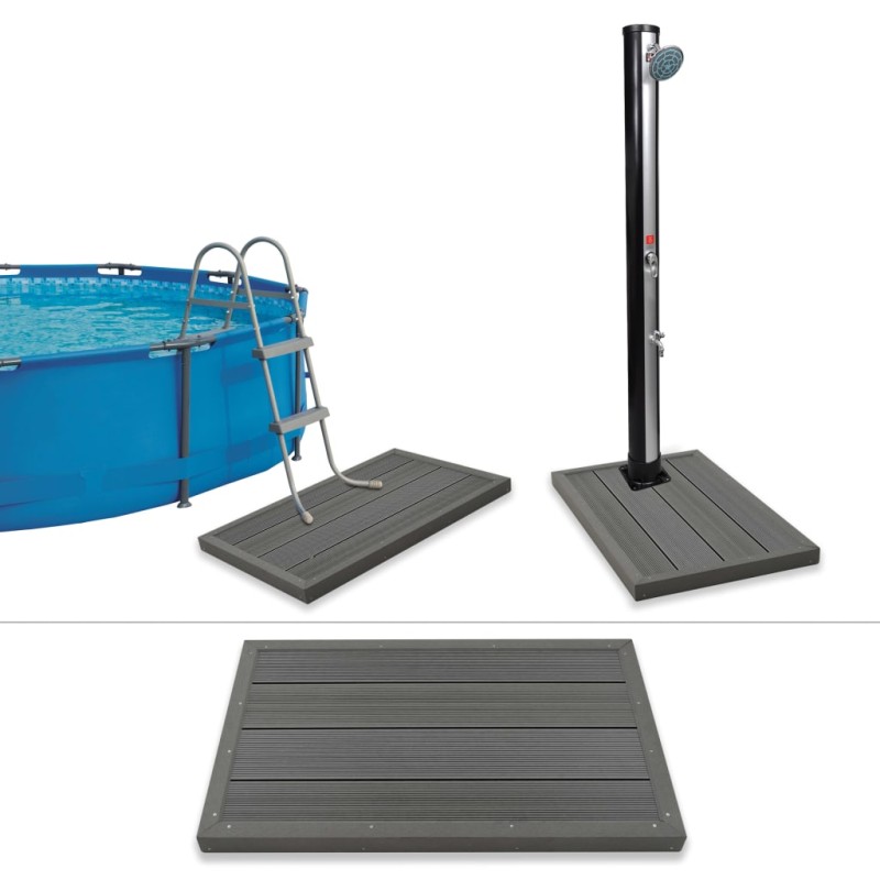 Estrado para chuveiro solar/escada de piscina em WPC-Acessórios para piscinas e spa-Home Retail