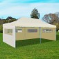 Tenda para festas pop-up dobrável 3 x 6 m creme