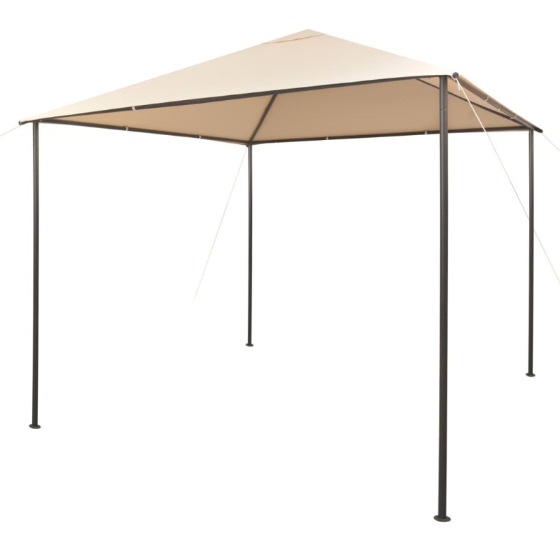 Gazebo tenda com toldo 3x3 m aço bege-Toldos e gazebos-Home Retail