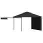 Gazebo c/ toldos duplos extensíveis 3x3x2,75m 180g/m² antracite