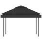 Gazebo c/ toldos duplos extensíveis 3x3x2,75m 180g/m² antracite