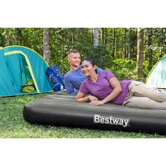 Bestway Colchão insuflável 3 em 1 188x99x25 cm preto e cinzento