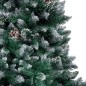 Árvore Natal artificial pré-iluminada c/ bolas e pinhas 150 cm