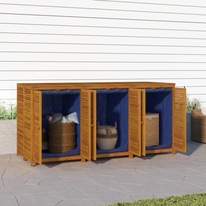 Caixa de arrumação para jardim 210x87x104 cm acácia maciça-Baús para armazenamento exterior-Home Retail