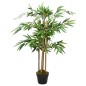 Planta de bambu artificial Twiggy com vaso 90 cm