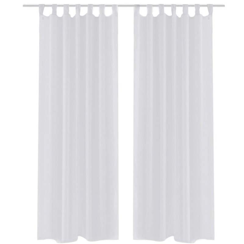 Cortina branca  140 x 225 cm 2 peças-Persianas e cortinas-Home Retail