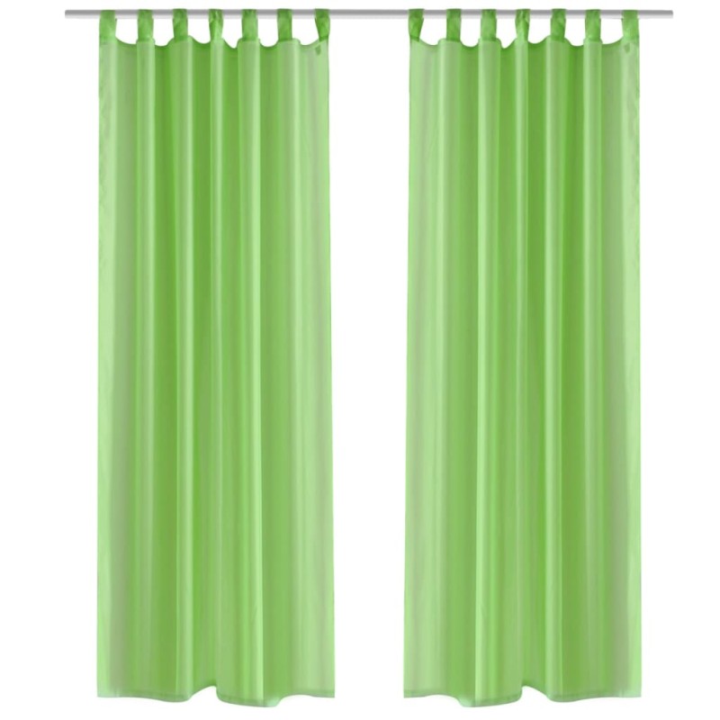 Cortina verde-maçã 140 x 175 cm 2 peças-Persianas e cortinas-Home Retail