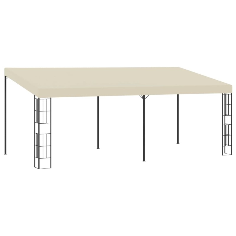 Gazebo de montagem na parede 3x6 m tecido creme-Toldos e gazebos-Home Retail