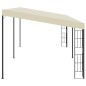 Gazebo de montagem na parede 3x6 m tecido creme