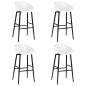 Cadeiras de bar 4 pcs branco