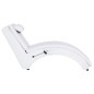 Chaise longue de massagem c/ almofada couro artificial branco