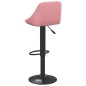 Bancos de bar 2 pcs veludo rosa