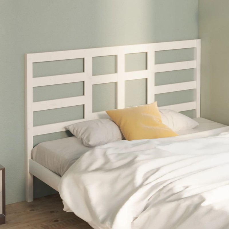 Cabeceira de cama 166x4x104 cm pinho maciço branco-Cabeceiras e estribos de camas-Home Retail