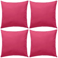 Almofadas para exterior 4 pcs 45x45 cm rosa