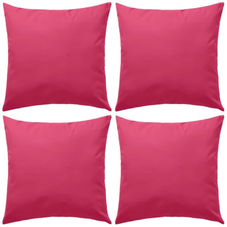 Almofadas para exterior 4 pcs 45x45 cm rosa