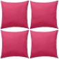 Almofadas para exterior 4 pcs 45x45 cm rosa