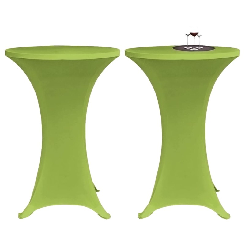 Capa extensível para mesa 2 pcs 80 cm verde-Capas de sofás-Home Retail