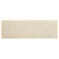 Tapetes escada adesivos aspeto sisal 15 pcs 65x21x4 cm creme