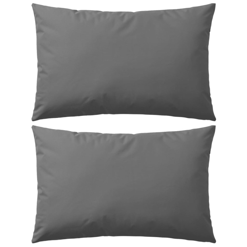 Almofadas para exterior 2 pcs 60x40 cm cinzento-Almofadas-Home Retail